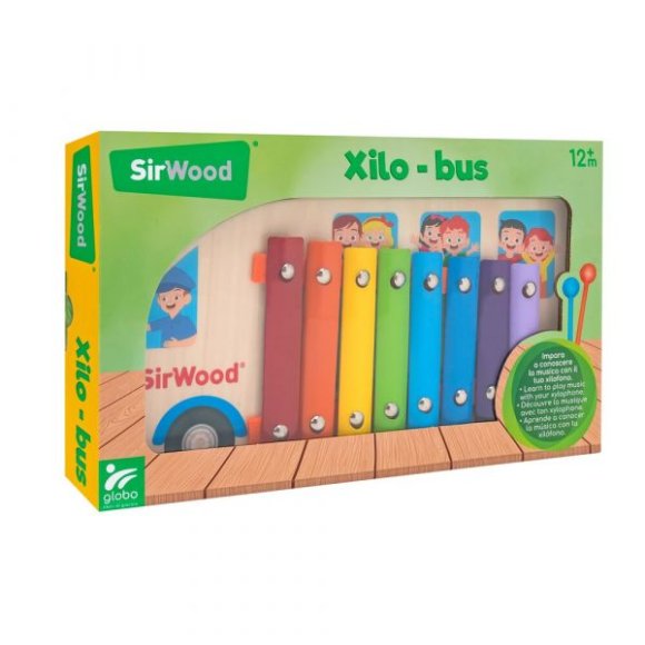 XILOFONO BUS SCUOLA 41689 IN LEGNO