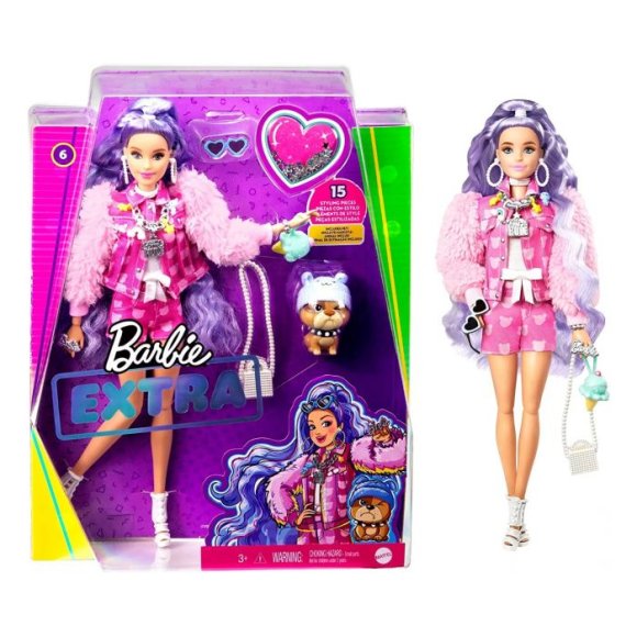 BARBIE EXTRA CAPELLI LILLA GXF08