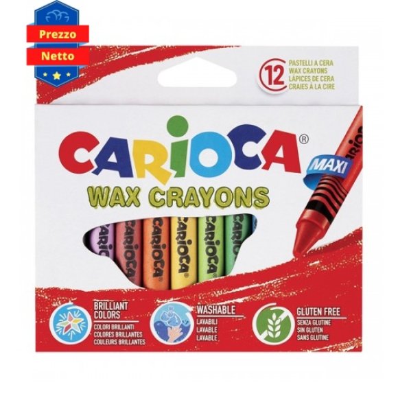 PASTELLI A CERA CARIOCA MAXI A 12