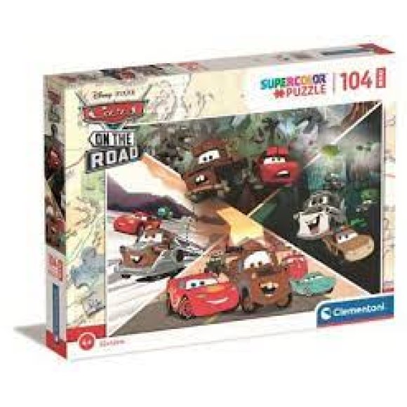 PUZZLE 104 MAXI CARS ON THE ROAD