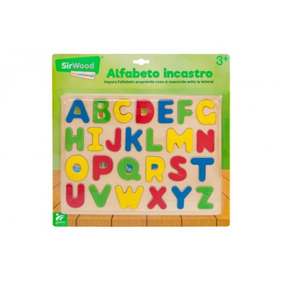 TAVOLETTA LEGNO C/ALFABETO 26 LETT