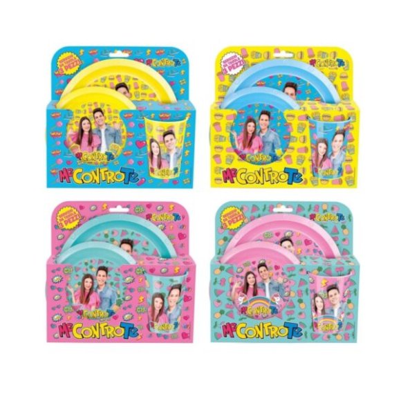 ME*CONTRO TE SET 3 PEZZI PIATTO