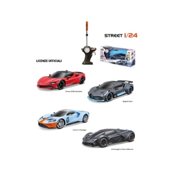 BBURAGO RC PREMIUM STREET CARS 1:24