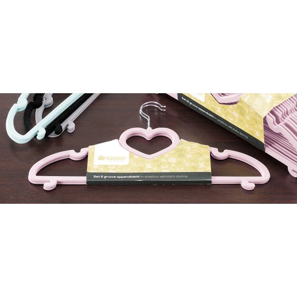 SET 2 GRUCCE VELLUTO DONNA - 4 COLORI ASSORTITI
