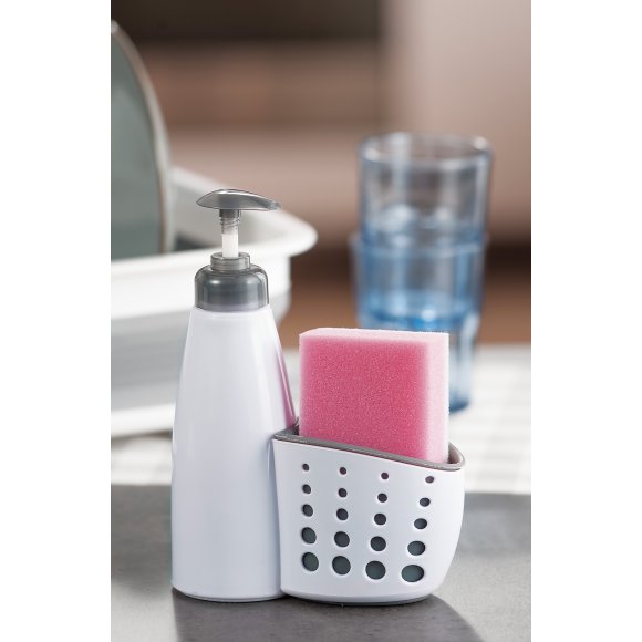 DISPENSER+SPUGNA IN PLASTICA