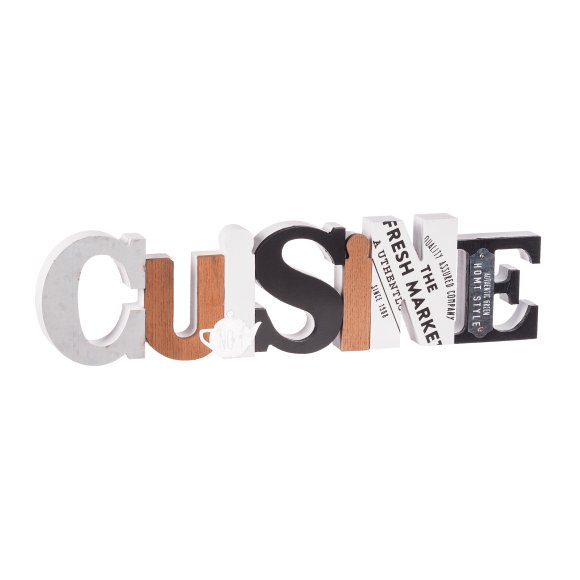 Decorazione in mdf e ferro "Cuisine" 