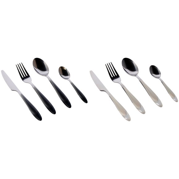 SET POSATE JEWY - 24 PEZZI IN ACCIAIO 