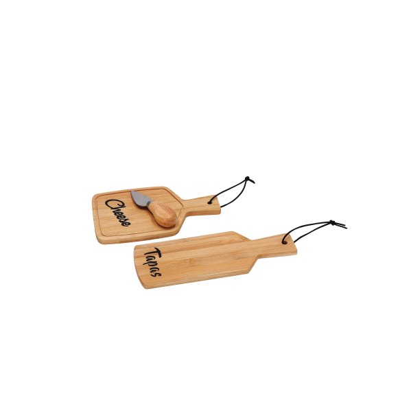 SET 2 TAGLIERI BAMBOO + 1 COLTELLO