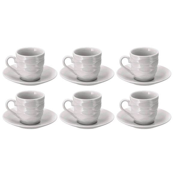 SERVIZIO CAFFE PORCELLANA CON PIATTINO