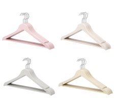 SET 6 GRUCCE LEGNO COMPOSITO 4 COLORI ASSORTITI 