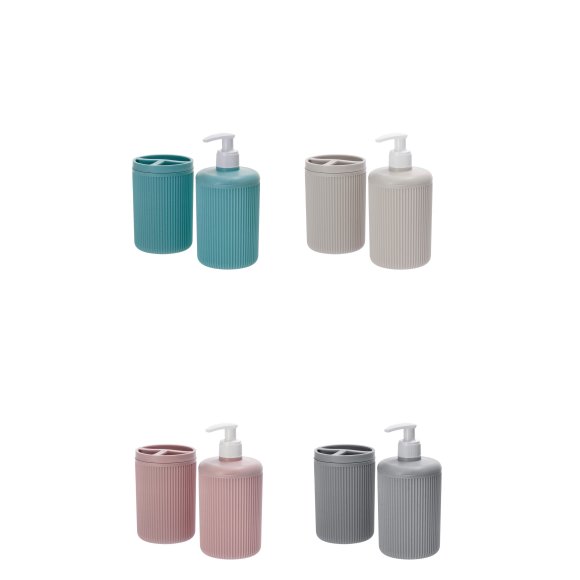 SET 2 PEZZI DA BAGNO IN PLASTICA - COLORI ASSORTITI