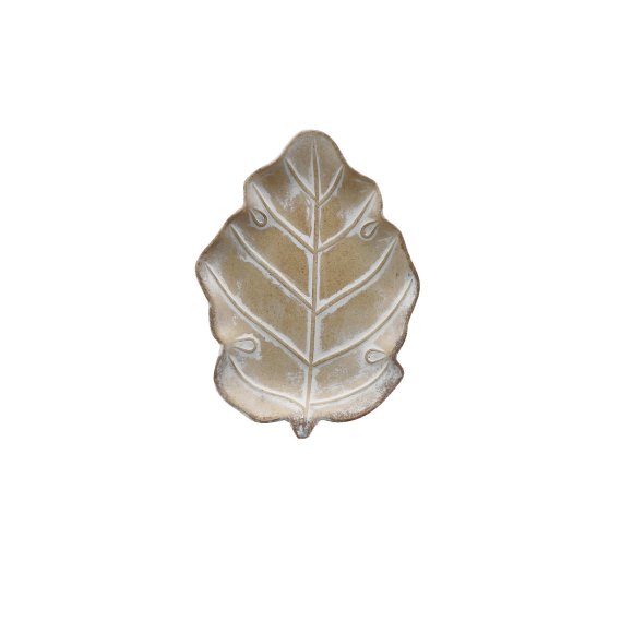 SVUOTATASCHE/CENTROTAVOLA IN LEGNO - FOGLIA 25 CM