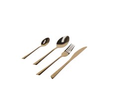Set 24 Posate In Acciaio Franck Oro