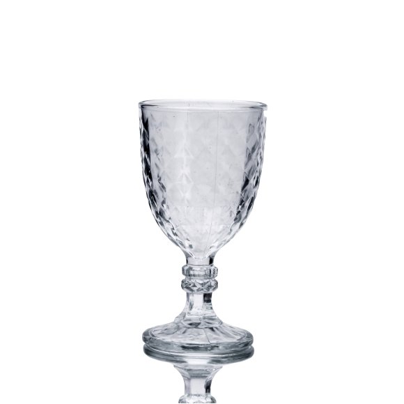 SET 6 CALICI VINO IN VETRO "OPTIC"