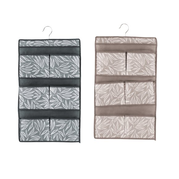 PORTA OGGETTI "BERTHA" 6 TASCHE - 2 COLORI ASSORTITI 