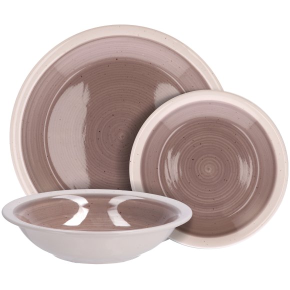 SERVIZIO PIATTI IN CERAMICA 18 PEZZI - TORTORA 