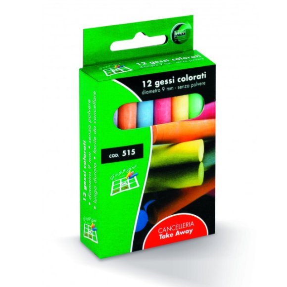 GESSI COLORATI SCATOLA 12PZ 515