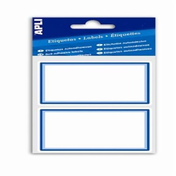 ETICHETTE CON BORDO BUSTA 6PZ