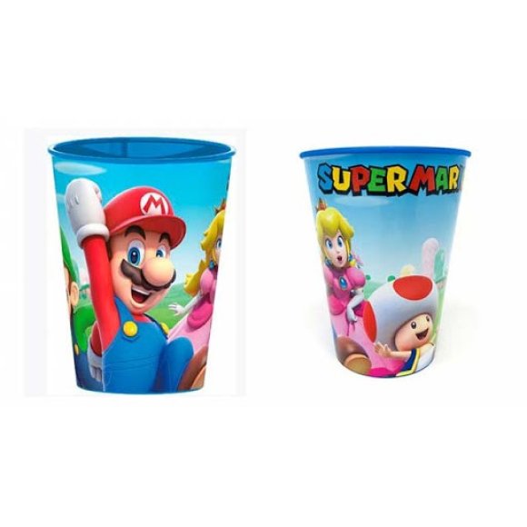 SUPER*MARIO BICCHIERE IN PLASTICA