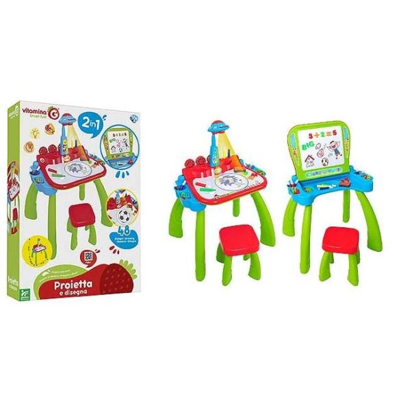 TAVOLINO 2IN1 LAVAGNA/PROIETTORE