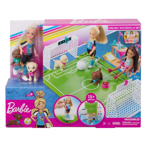BARBIE CHELSEA SET FOOTBALL GHK37