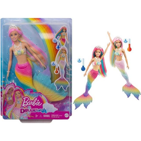 BARBIE BARBIE SIRENA CAMBIA COLORE