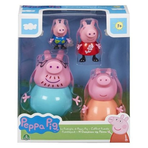 PEPPA PIG SET 4 PERSONAGGI FAMIGLIA