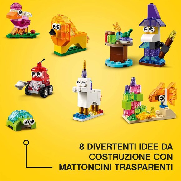 LEGO*11013 MATTONCINI TRASPARENTI