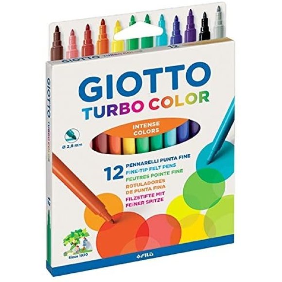 GIOTTO TURBO COLOR 12 PEZZI 071400