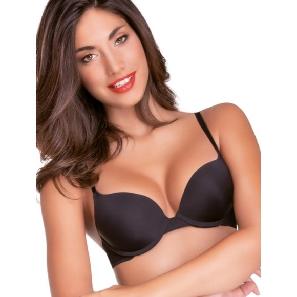 LOVE&BRA - REGGISENO PUSH-UP "INCREDIBILE" DALLA TAGLIA 1 ALLA 4 - NERO