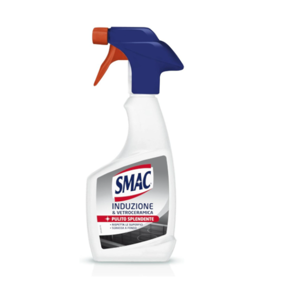 Smac Spray Sgrassatore Induzione e Vetroceramica Pulito Splendente 500 ml