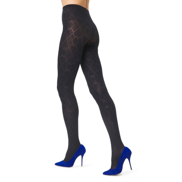 GOLDEN LADY - COLLANT DONNA "INTERLOCK" - NERO