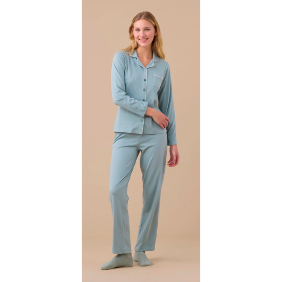 NOI DI NOTTE-Pigiama Donna Jersey Invernale Articolo Essential FA9396 