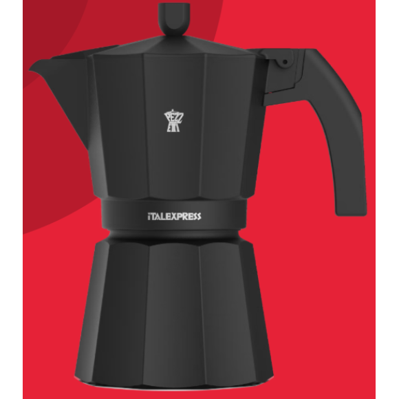 Pezzetti Caffettiera 3 Tazze Nera