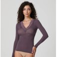 JADEA MAGLIA DONNA 4529 MANICA LUNGA CON PIZZO - COLORI ASSORTITI 