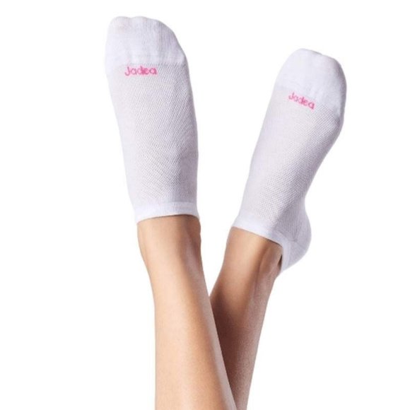 JADEA - 3 PEZZI MINICALZA DONNA COD.JB742 - BIANCO 
