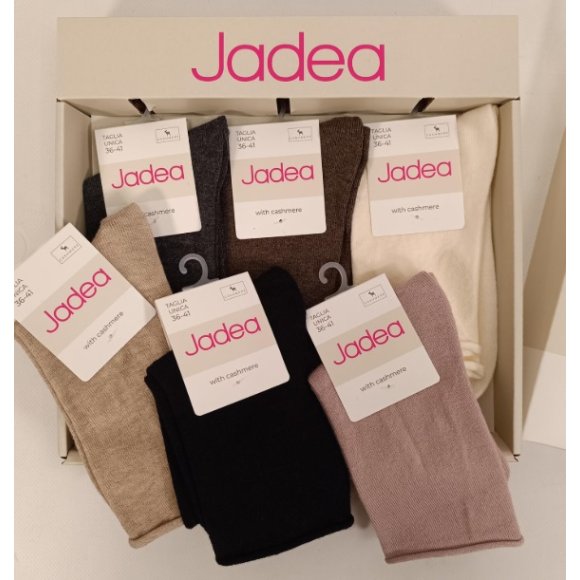 JADEA CALZINO DONNA CORTO IN CASHMERE ART.JCB801 COLORI ASSORTITI 
