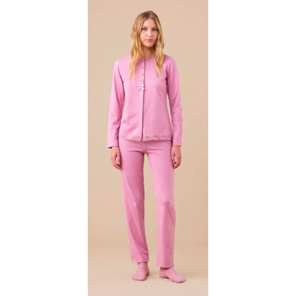 NOI DI NOTTE-Pigiama Donna Jersey Invernale Articolo Essential FA9302