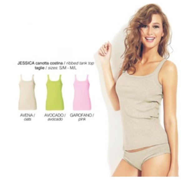 JADEA - CANOTTA COSTINA DONNA "JESSICA" - COLORI ASSORTITI