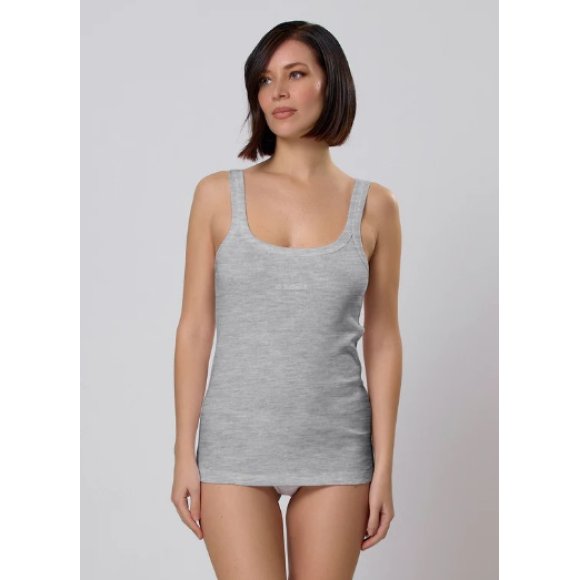 JADEA - CANOTTA COSTINA DONNA "JESSICA" - GRIGIO