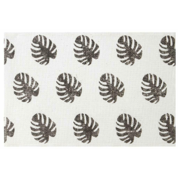 Tovaglietta in juta con foglie