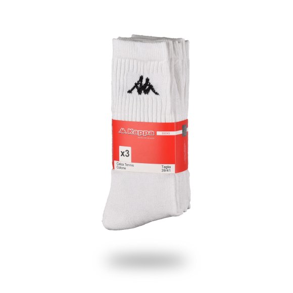 KAPPA - SET 3 PEZZI TENNIS SPUGNA COD. "K002" - BIANCO