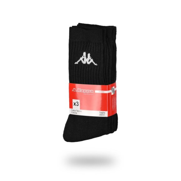 KAPPA - SET 3 PEZZI TENNIS SPUGNA COD. "K002" - NERO
