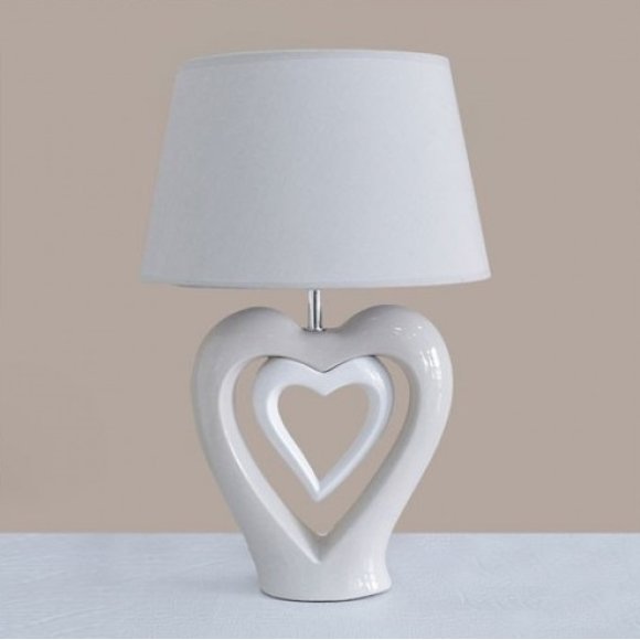 LAMPADA DA TAVOLO CUORE BICOLORE 