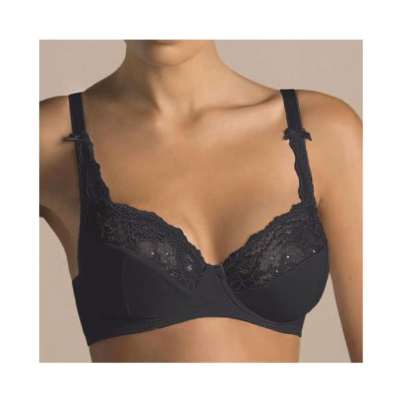 LAURA BIAGIOTTI - REGGISENO COD.990340 CON FERRETTO E PIZZO - NERO