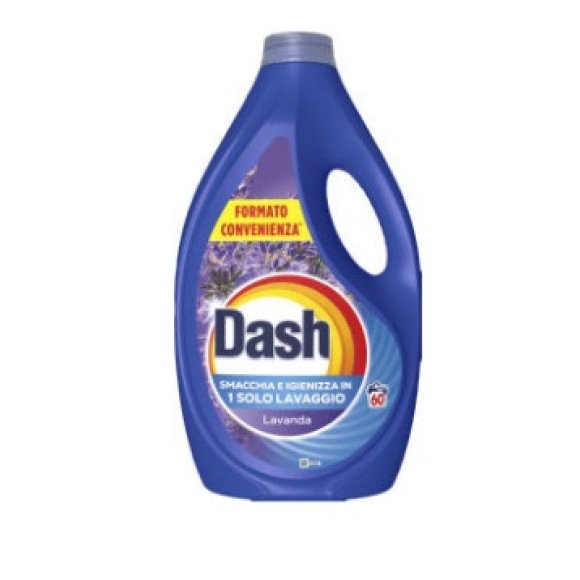 Detersivo lavatrice liquido Dash Lavanda 60 lavaggi