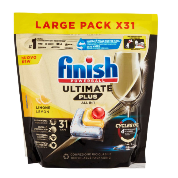 Finish Ultimate Plus 31 Caps Lemon