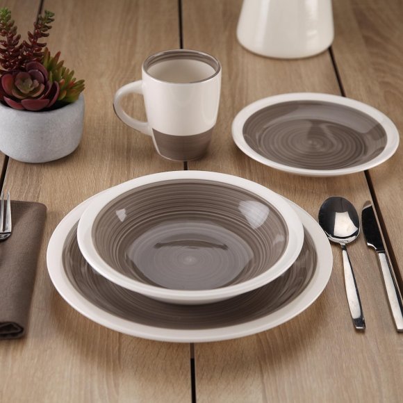 SERVIZIO 18 PIATTI "LEGRAND" - GRIGIO