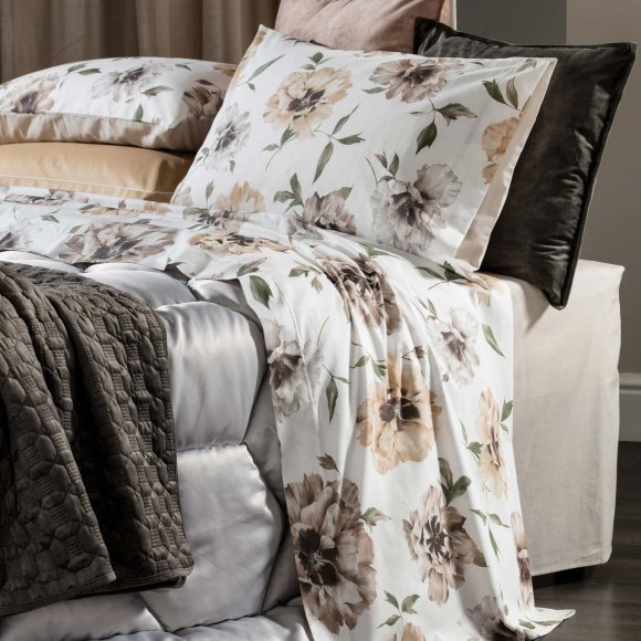 RIVIERA - COMPLETO LETTO MATRIMONIALE "EVELYN" - BEIGE
