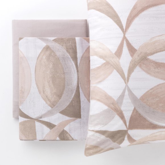RIVIERA - COMPLETO LETTO MATRIMONIALE "ROBERT" BEIGE